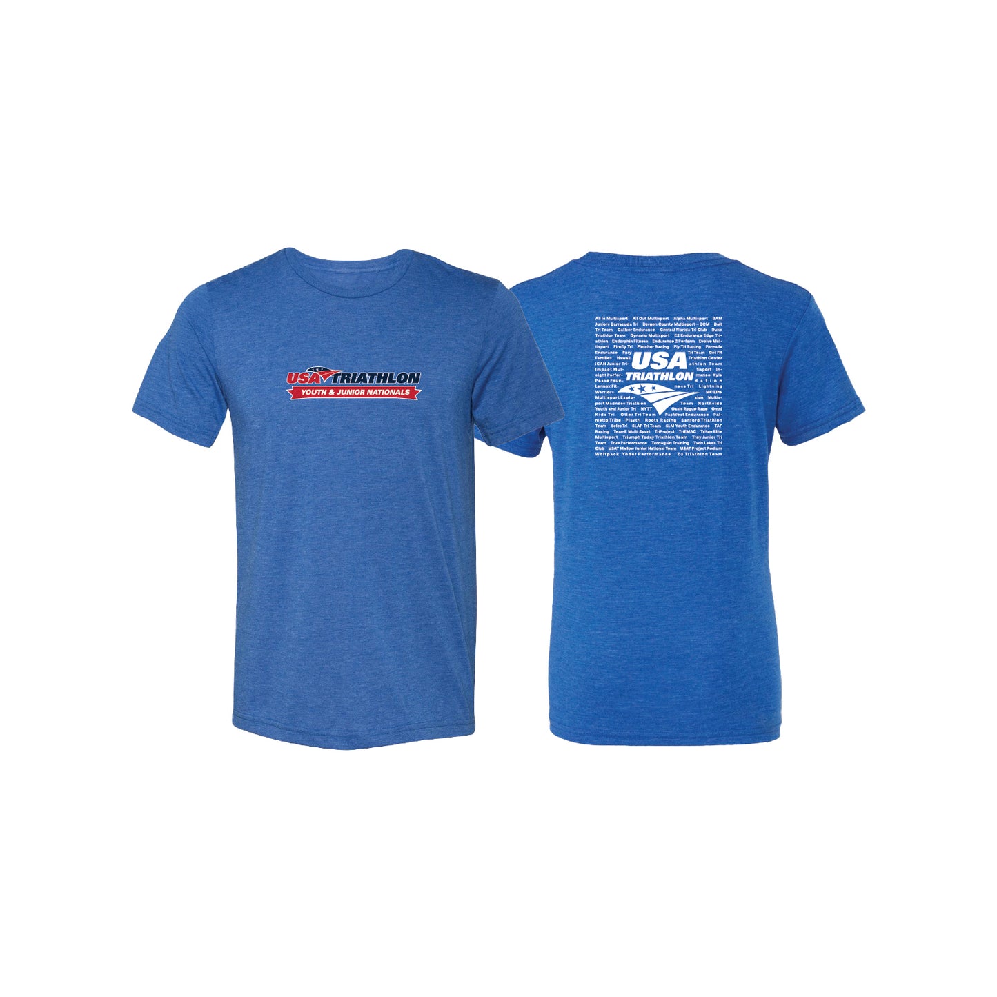 Unisex Short Sleeve Blend Tee - Royal Heather