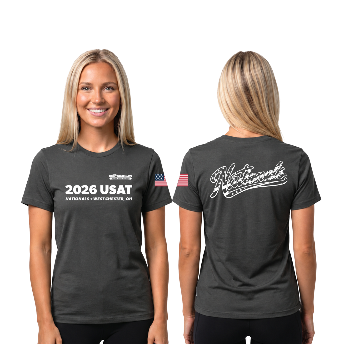 Youth Short Sleeve Blend Tee - Dark Grey