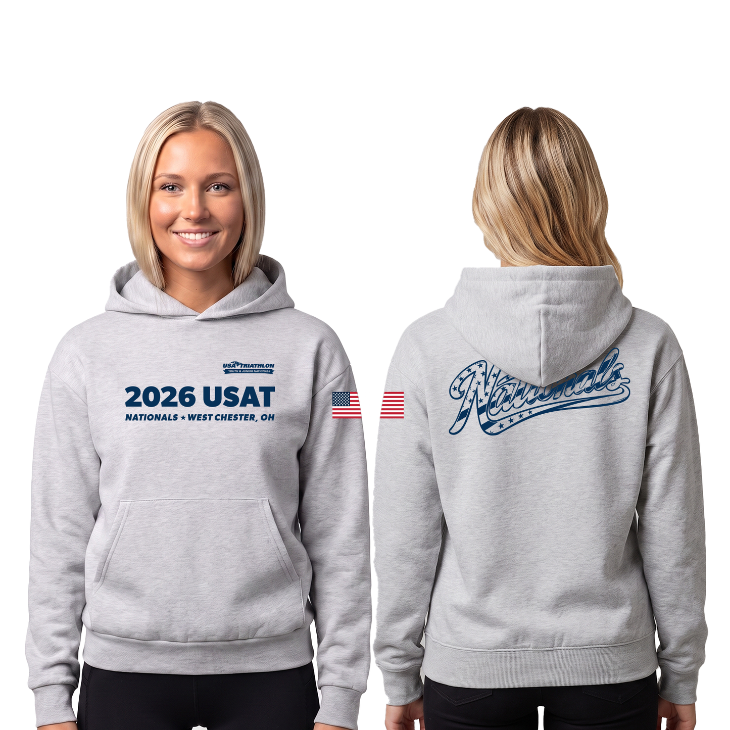 Youth Pullover Hoody - Heather Grey