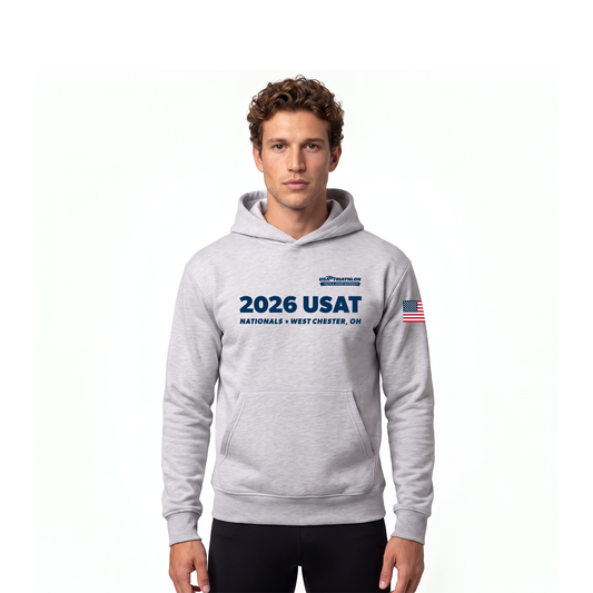 Unisex Pullover Hoody - Heather Grey