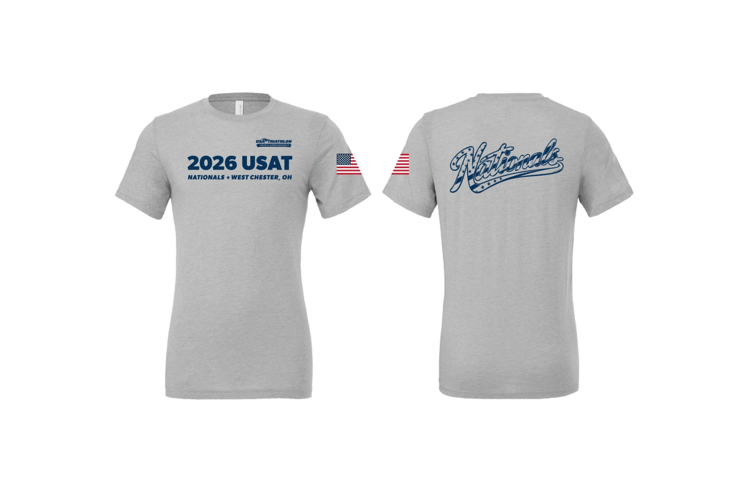 Unisex Short Sleeve Blend Tee - Heather Grey