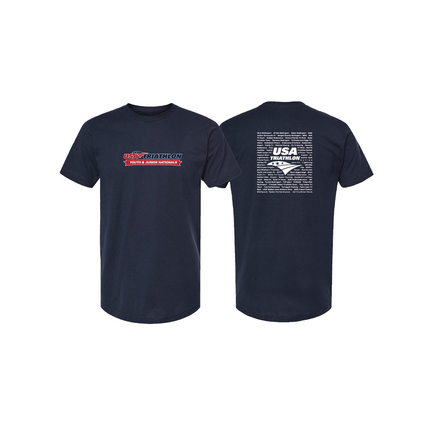 Unisex Short Sleeve Blend Tee - Navy Heather